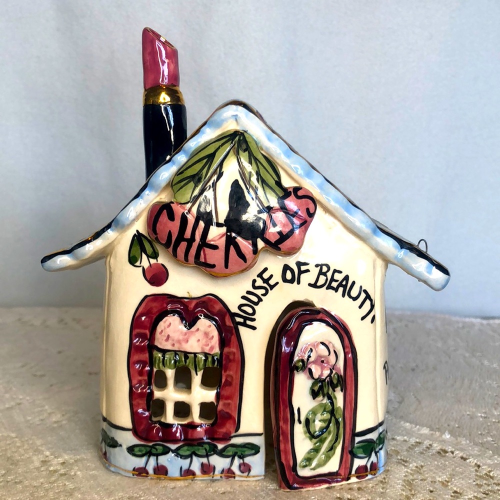 House of Beauty Ceramic Candle Holder